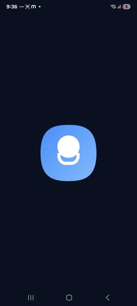 Flash screen — shown briefly when the app launches.