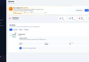 Call captured and matched to a CRM record