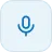 Icon of a microphone representing consent-aware call recording