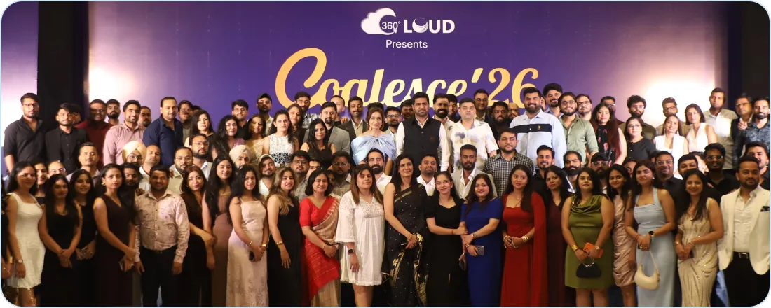 Full 360 Degree Cloud team group photo at the annual company gathering