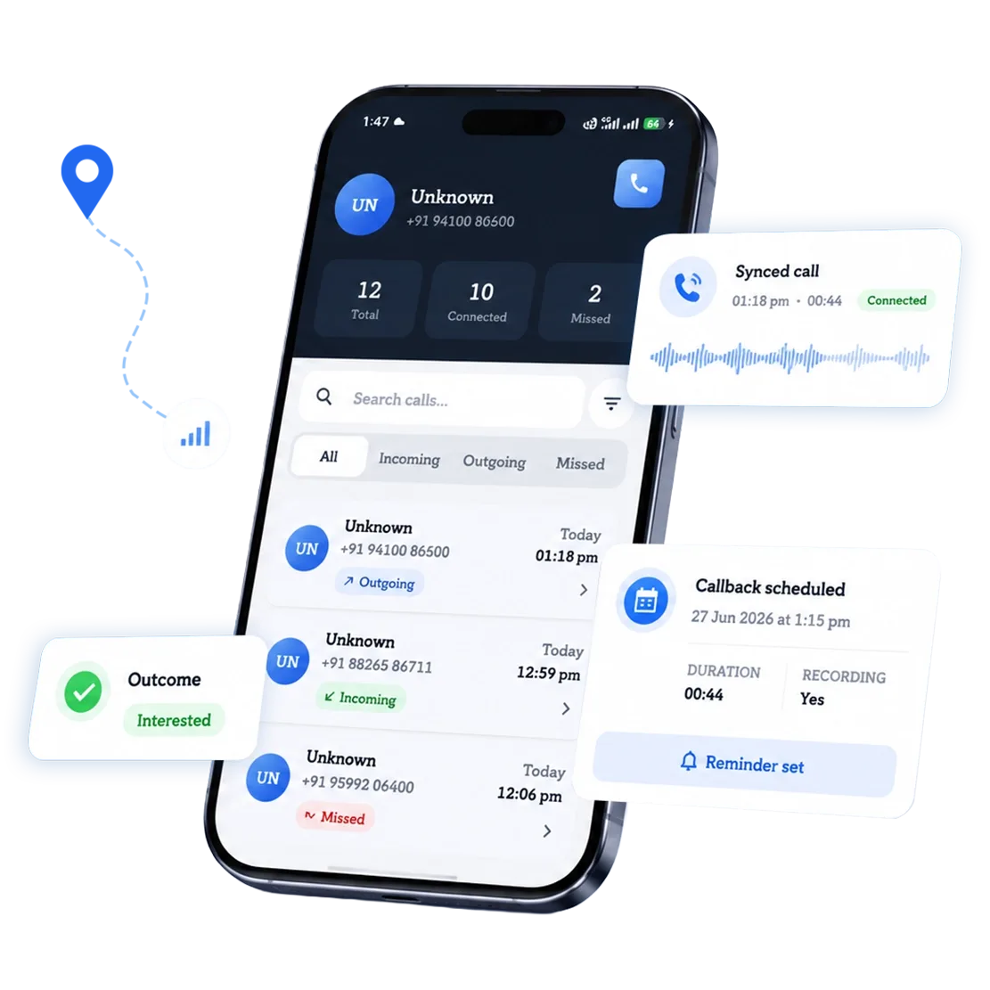 Call Tracking for Field Sales