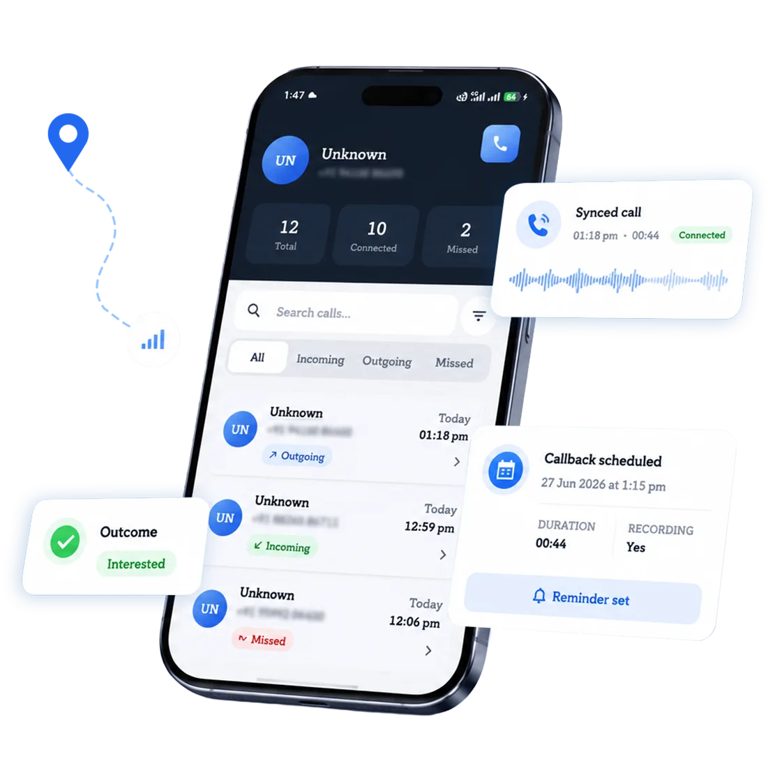 Call Tracking for Field Sales